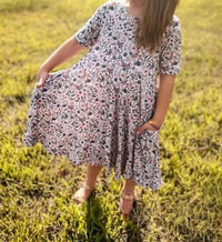 Landrie Lou - Muted Floral Twirl Bamboo Dress
