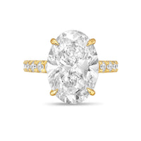 Diana M Jewels - Women's Oval & Round Lab-Grown Diamond Fashion Ring (8.00 Ct) - Elegant Plus