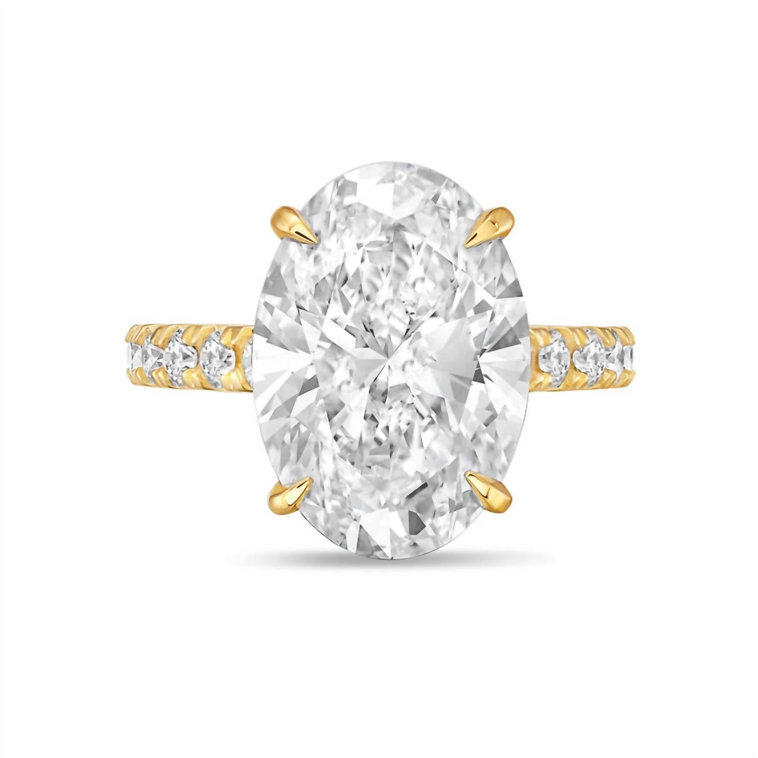 Diana M Jewels - Women's Oval & Round Lab-Grown Diamond Fashion Ring (8.00 Ct) - Elegant Plus