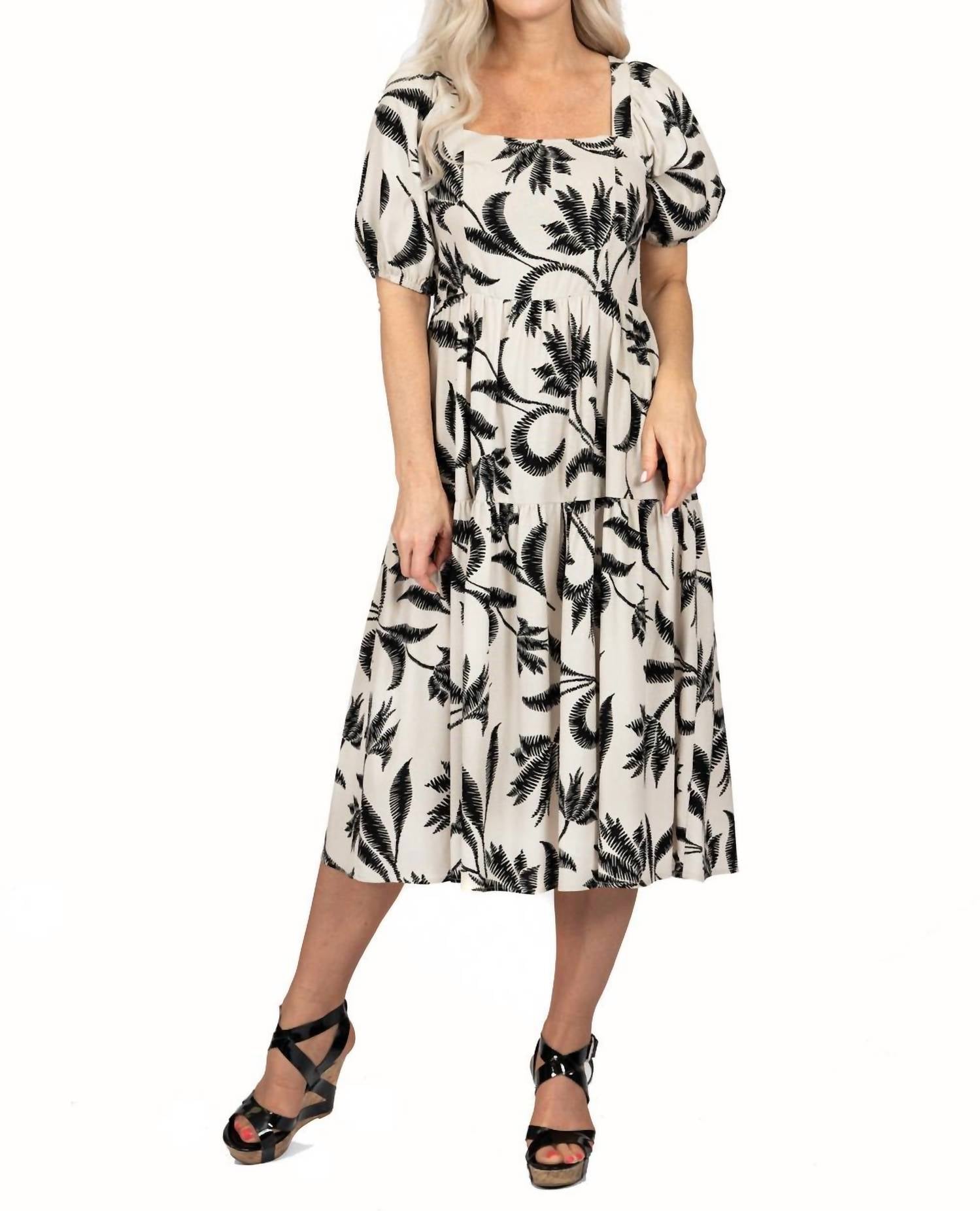 Scapa - Tropical Palm Midi Dress
