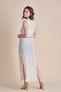 Allie Rose - Textured Woven Sleeveless Duster