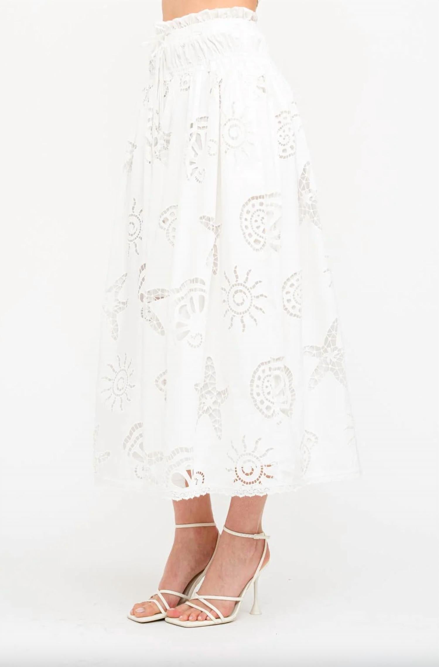 Sofie The Label - Abbott Embroidered Midi Skirt