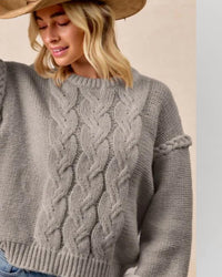 Bibi - Braided Knit Sweater