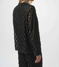 Joseph Ribkoff - Lurex Cascade And Silky Knit Boxy Top
