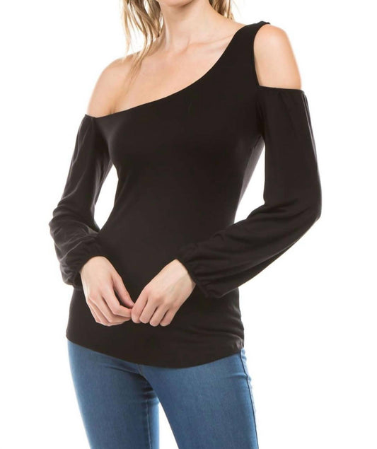Vava - VIVIAN ASSYMETRICAL COLD SHOULDER TOP