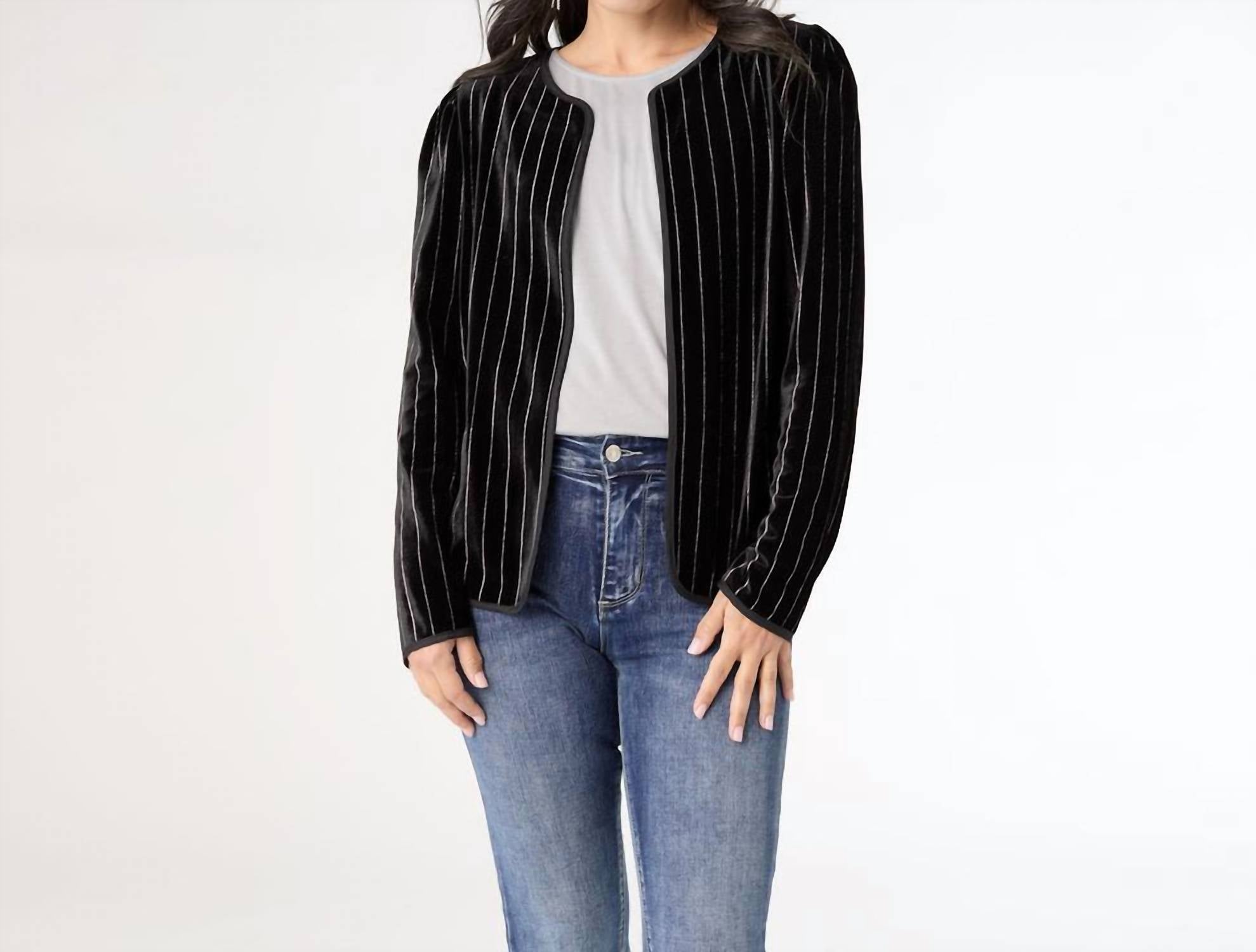 Coco + Carmen - Zoella Cardigan With Lurex Stripe
