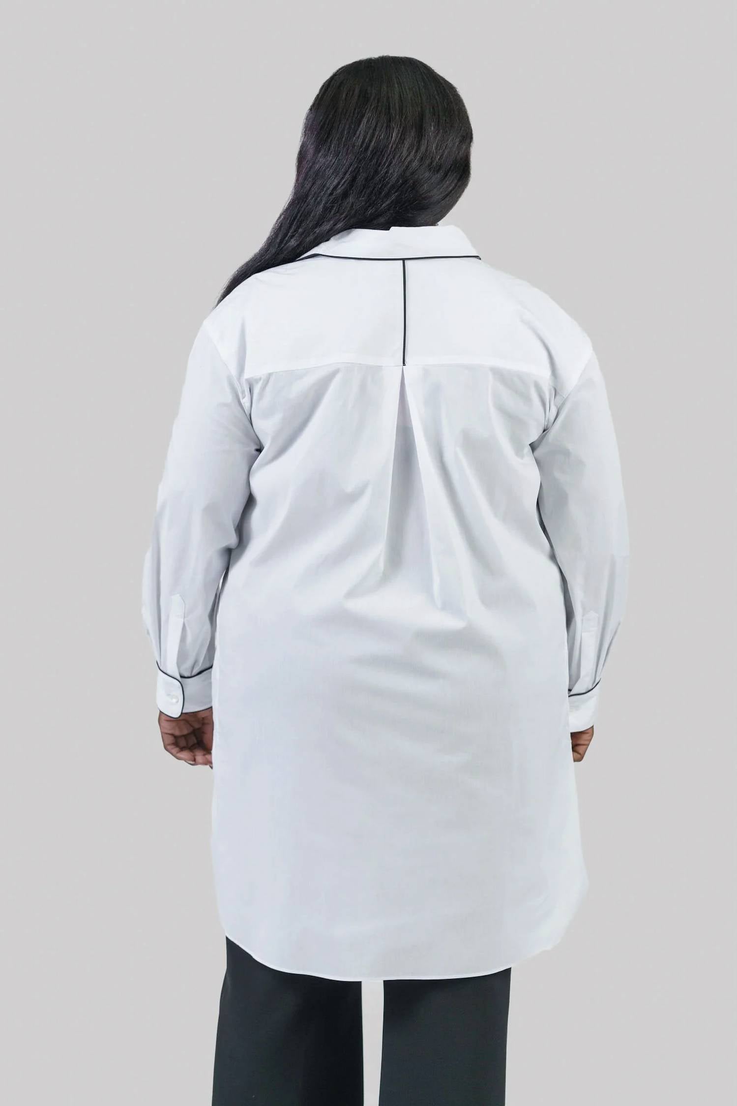 See Rose Go - Signature Piping Tunic Shirt - Plus