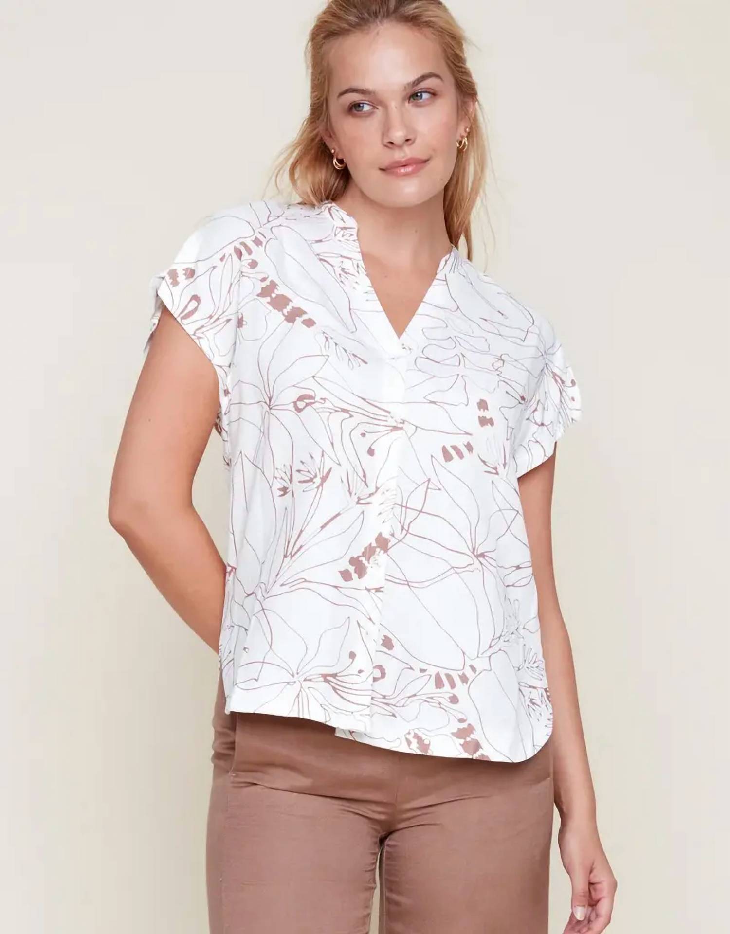 Renuar - Linen Rayon Woven Blouse