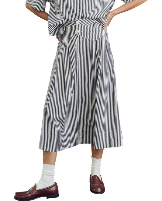 The Great. - Studio Stripe Field Skirt