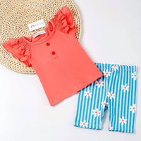 Okie + Lou - Girls Fresh Daisy Short Set