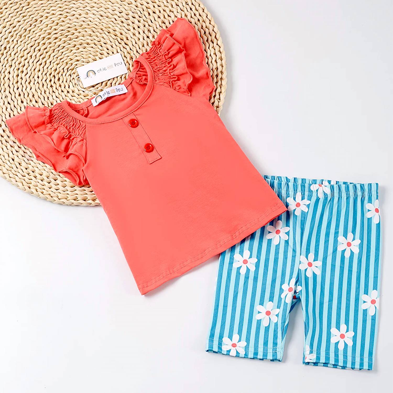 Okie + Lou - Girls Fresh Daisy Short Set