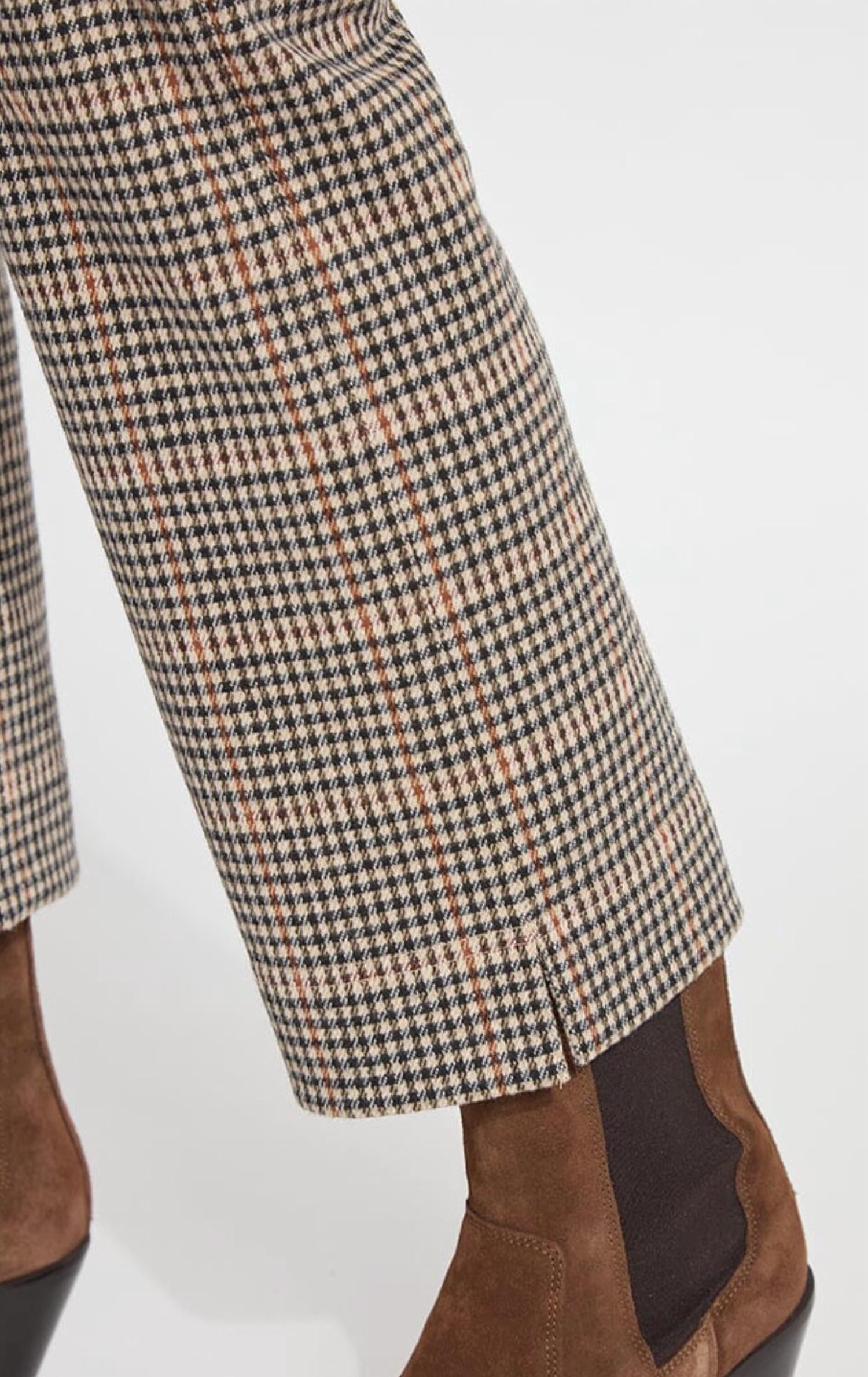 Lysse Baby Boot Ankle Pants in austin plaid - women's pants - view 5