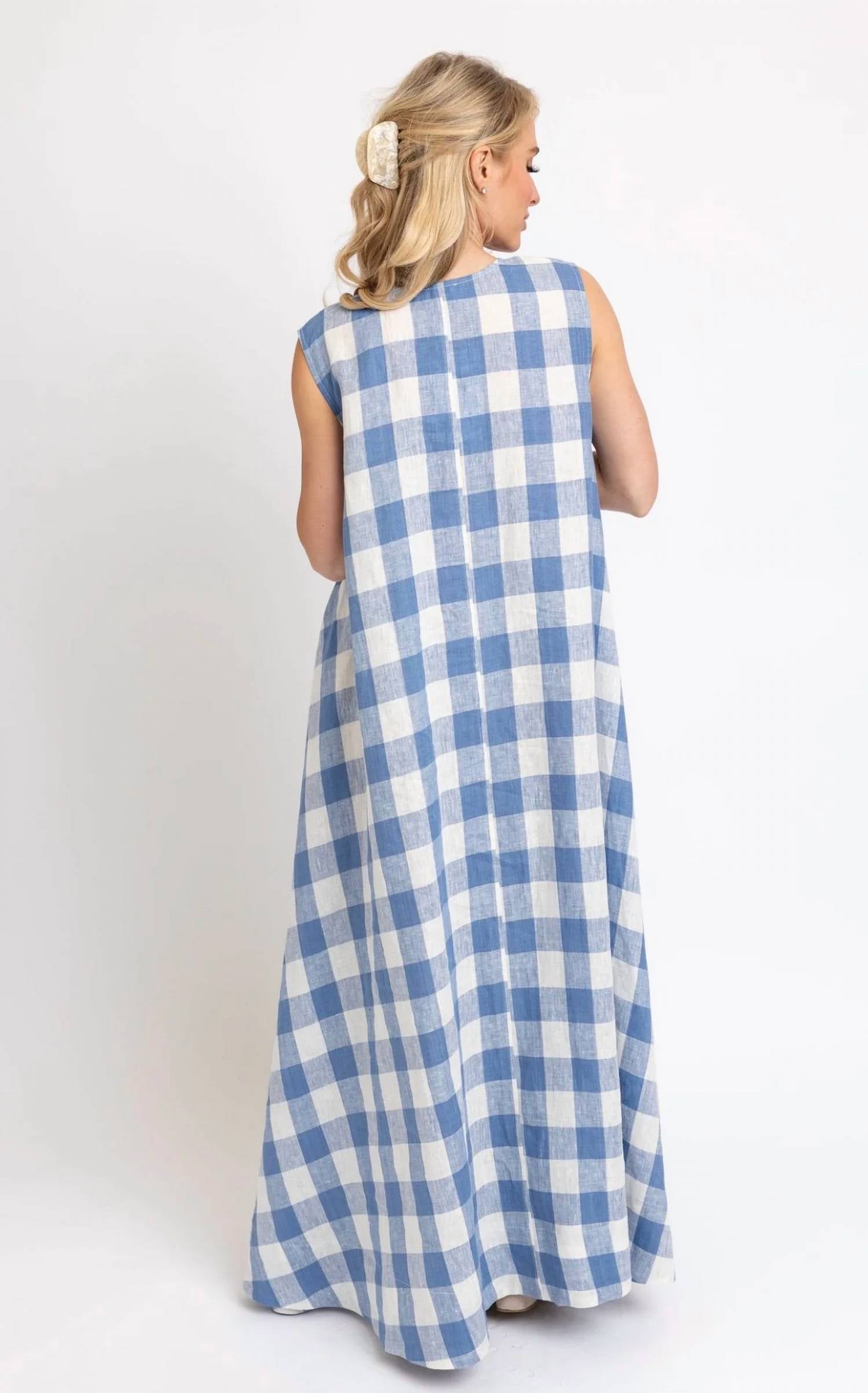 Karlie - Buffalo Check Scoop Maxi Dress