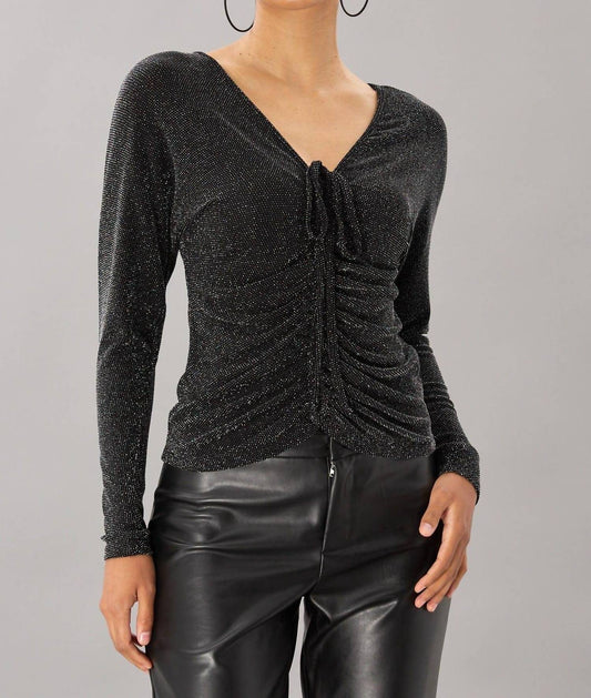 Lola & Sophie - Shimmer Scrunch Top