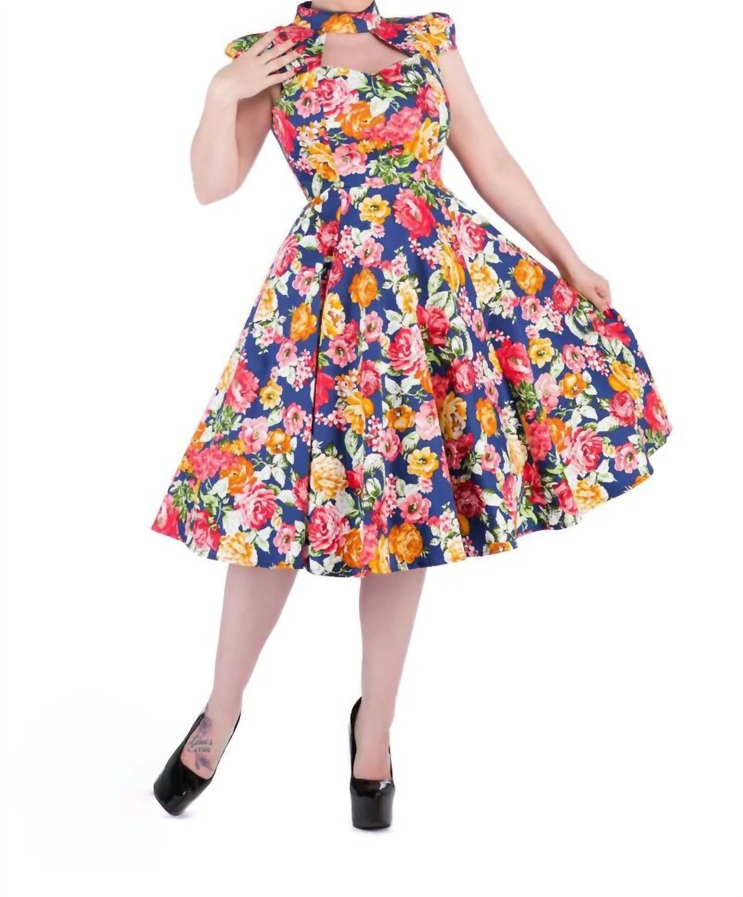 Orchid Bloom - Amelia Swing Dress