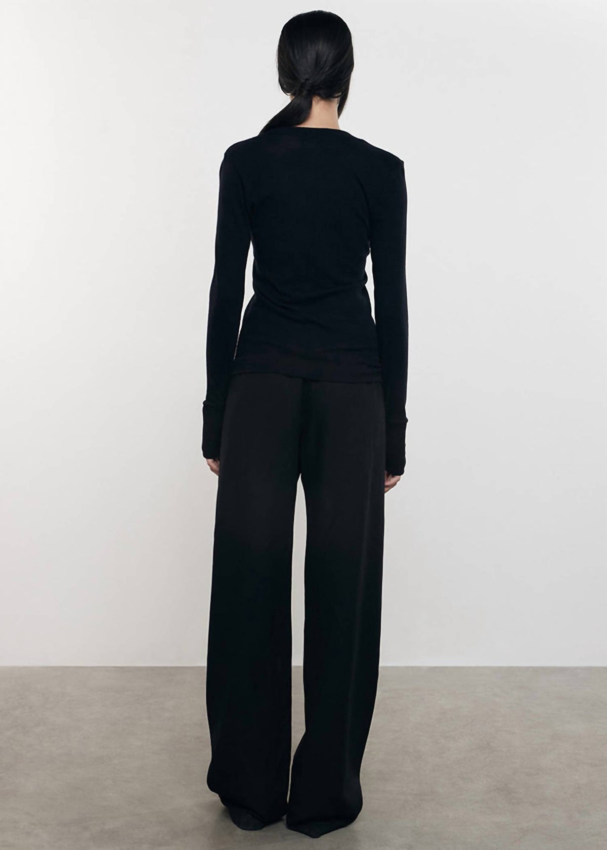 Enza Costa - Cashmere Easy Cuffed U Top