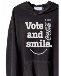 The Laundry Room - Unisex Coca Cola Vote And Smile Hideout Hoodie