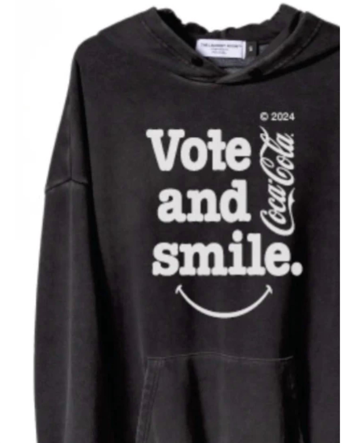 The Laundry Room - Unisex Coca Cola Vote And Smile Hideout Hoodie