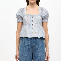 Ganni - Yarn Dyed Stripe Blouse
