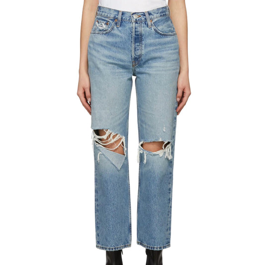 Re/Done - 90'S CROP LOW SLUNG JEANS