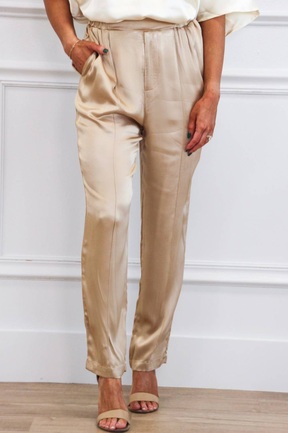 Do+Be - Vita High Waisted Satin Pants