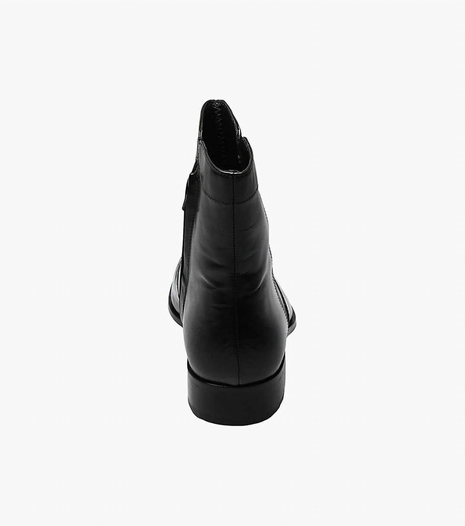 Florsheim Men's Essex Moc Toe Zipper Boot in black - men's boots - view 4