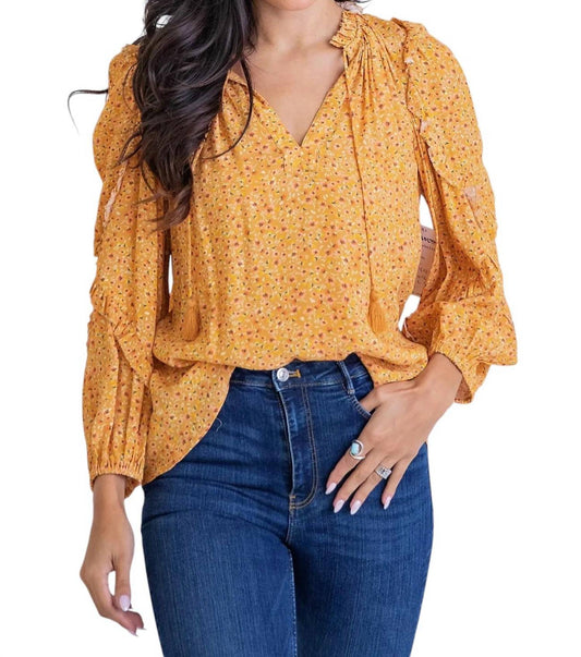 Karlie - DITZY FLORAL RUFFLE BLOUSE