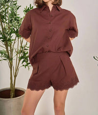 English Factory - Linen Lace Shirt