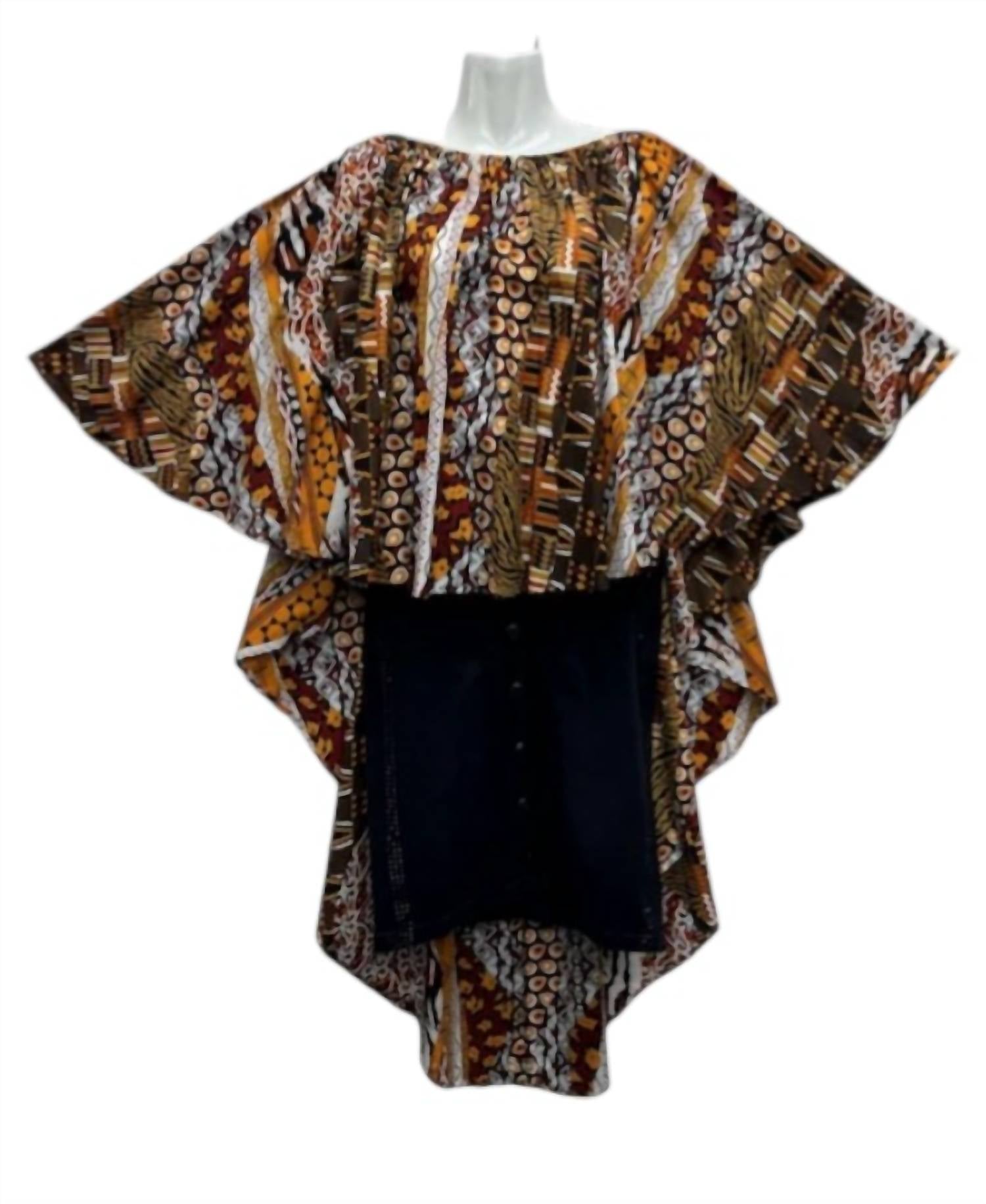 Step In Style - Women's Hilo African Print Top