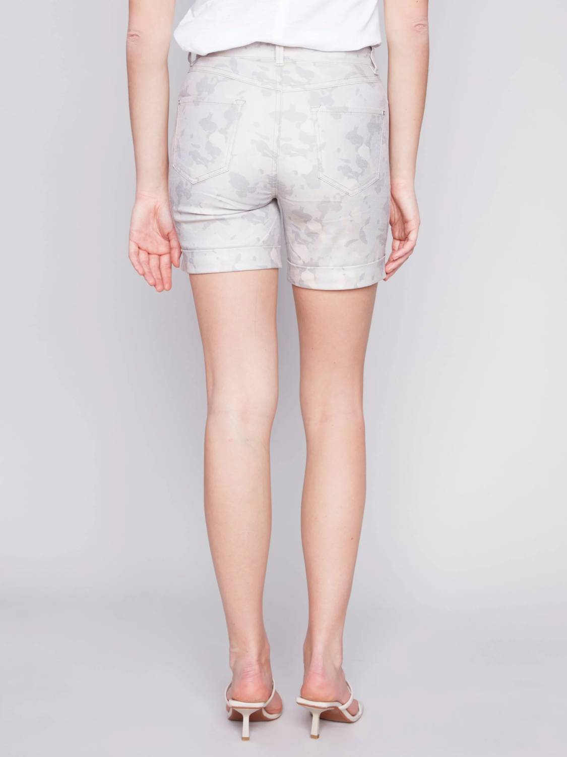 Charlie B - Cuffed Hem Twill Shorts