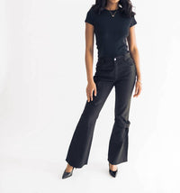 Falcon Park - Haddy Bow Detail Flare Jeans