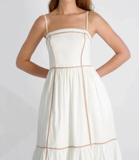 French Connection - Cambria Contrast Trim Maxi Dress