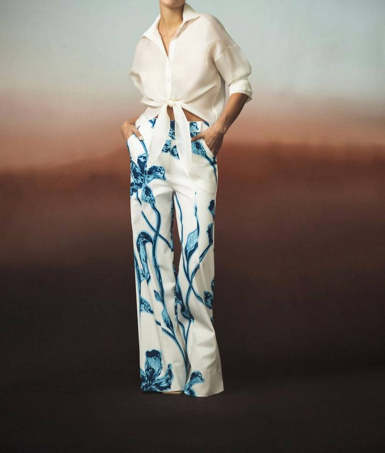 Andres Otalora - Vinculo Infinito Silk Organza Button Down Shirt