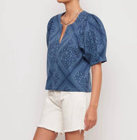 Fifteen Twenty - Women's Puff Sleeve Blouse