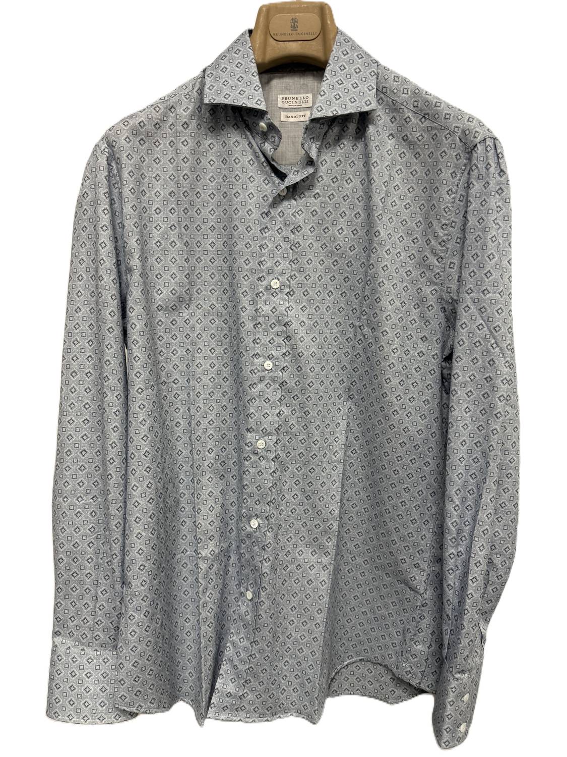 Brunello Cucinelli - MEN'S DIAMOND PRINT SPORT SHIRT