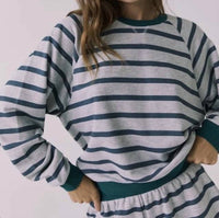 Chaser - Resort Stripe Long Sleeve Top