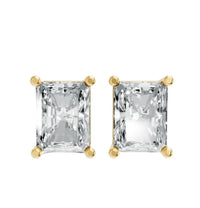 Aamiaa - Women's Radiant Shape 4 Prong Push Back Studs