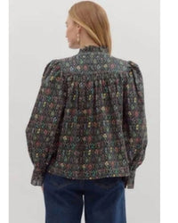 Entro - Floral Button-up Top