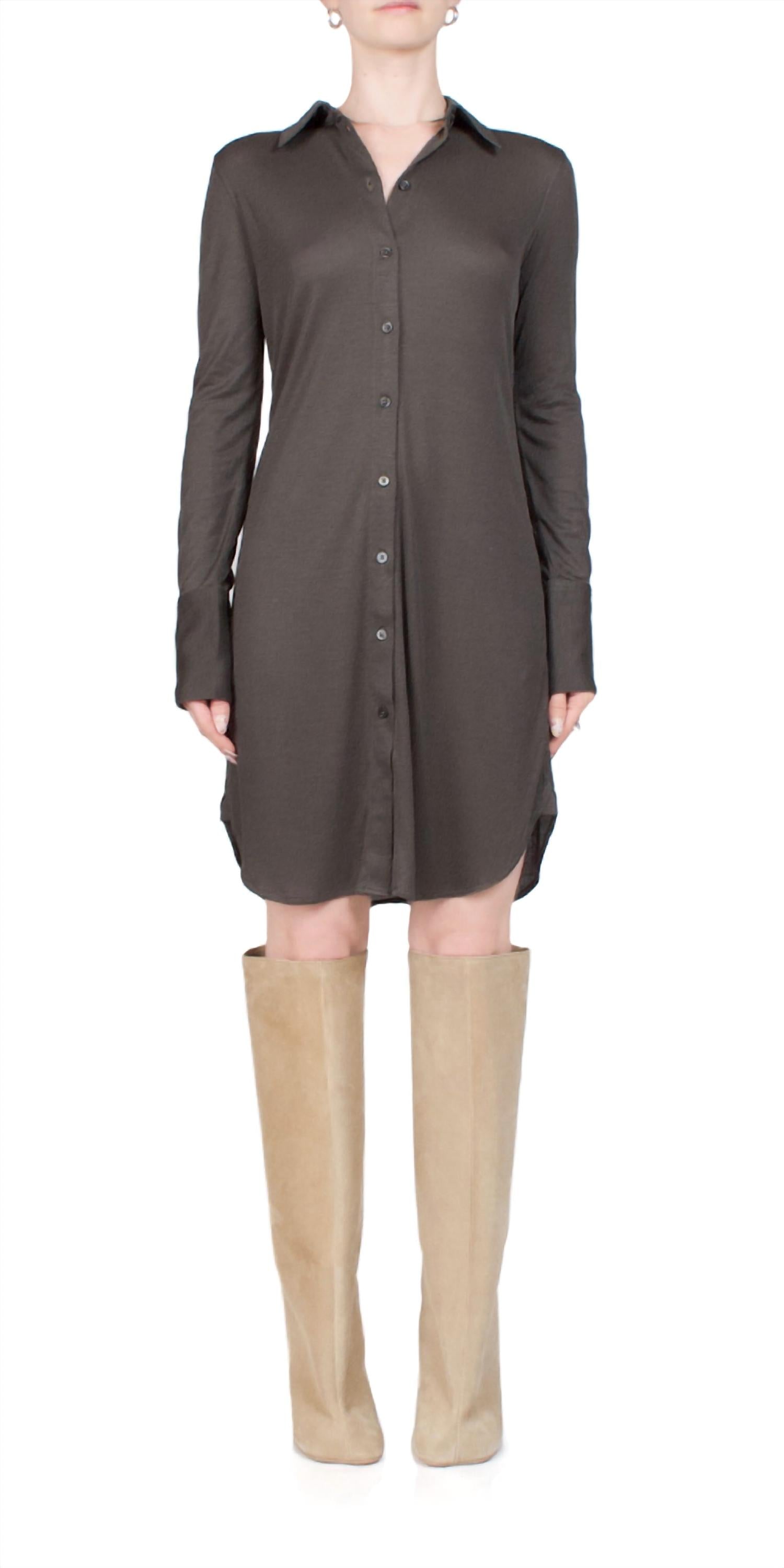 Helmut Lang - Ribbed Shirt Dress