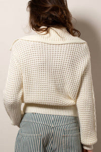 Urban Daizy - Women's Mariner Knit Zip-up