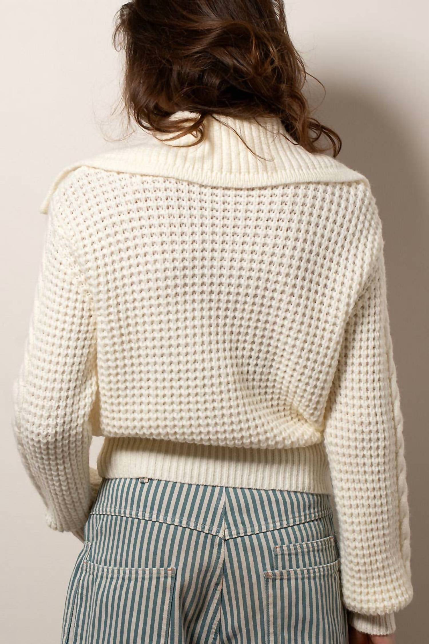 Urban Daizy - Women's Mariner Knit Zip-up
