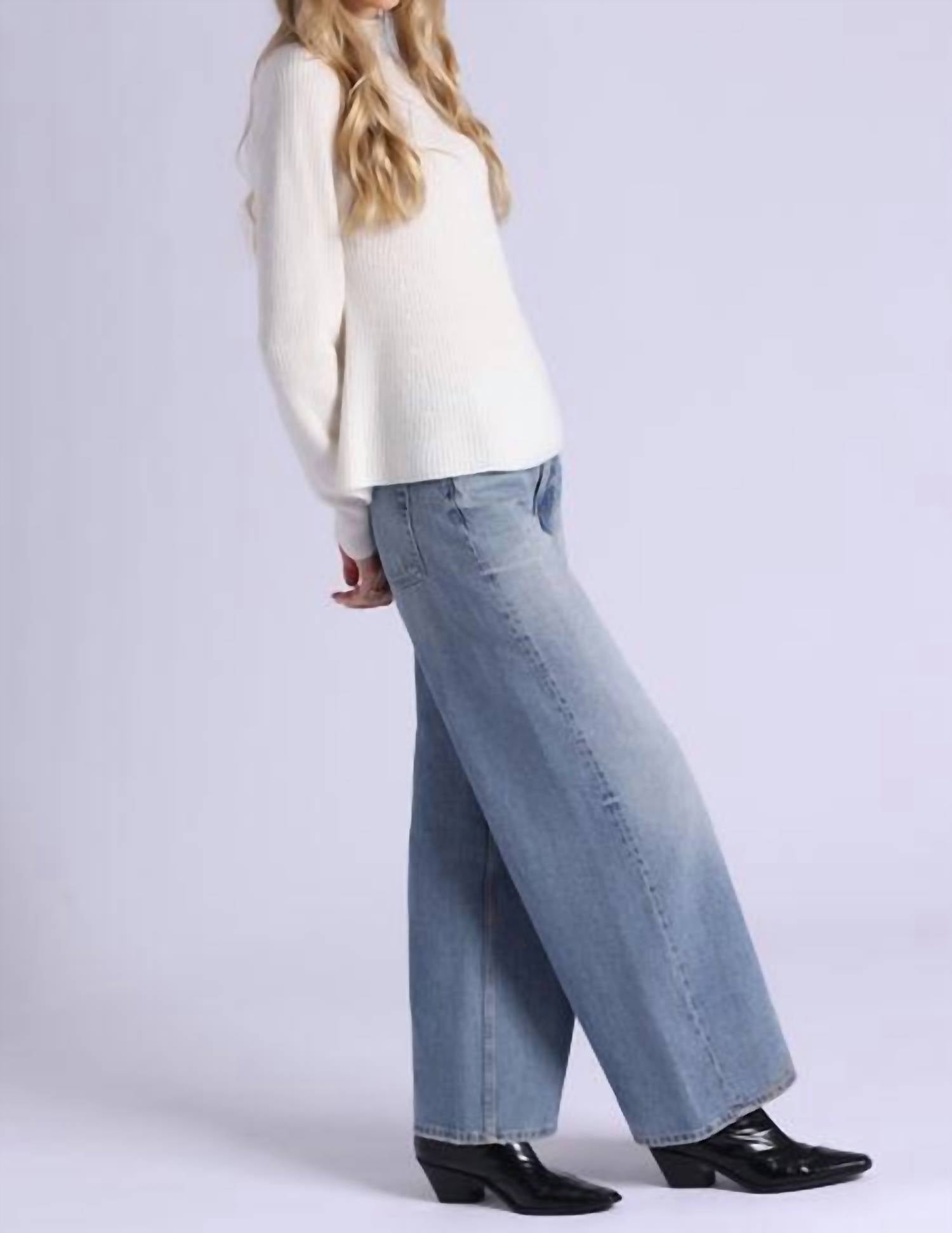 Minnie Rose - Luxe Cashmere Seamless Mock Neck Sweater