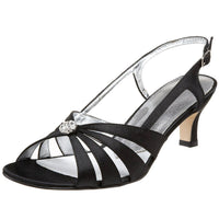 David Tate Women's Rosette Slingback Sandal in black - women's heels - alternate view