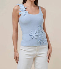 Able - Percy Floral Applique Knit Top