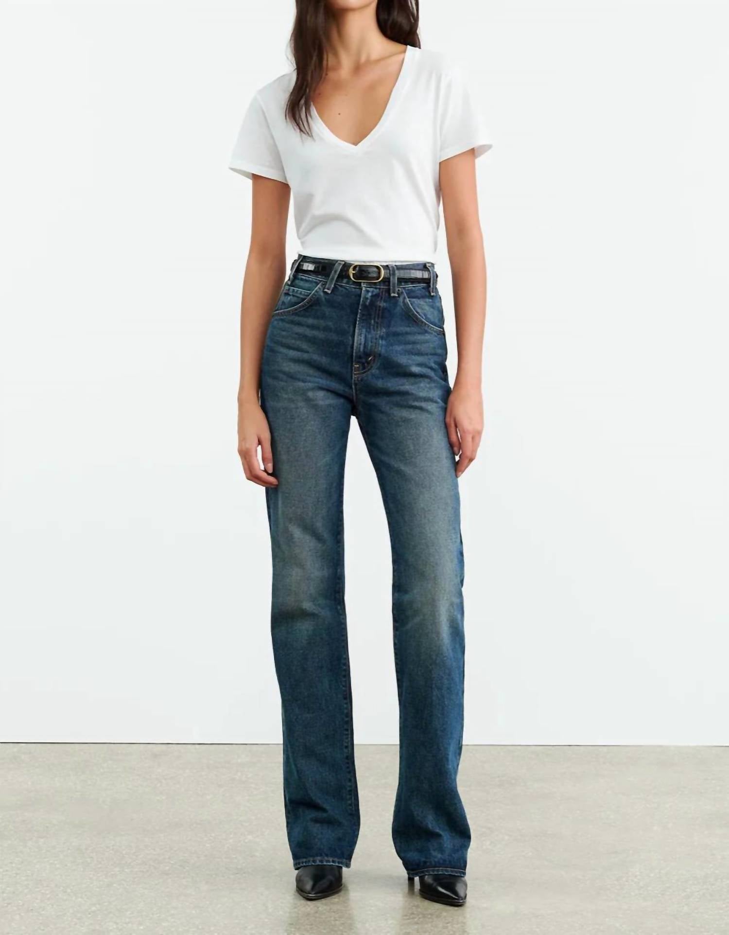 Nili Lotan - Joan High-rise Straight Leg Jean
