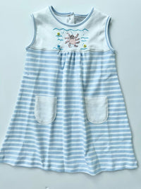 SQUIGGLES Girls Angel Sleeve Dress in pink octopus - kids' dress
