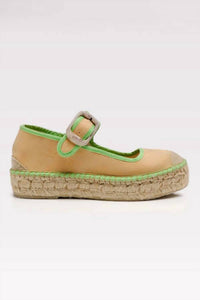 Free People Women Surfside 2.0 Mary Jane Espadrilles in salted lime - women's shoe - detail view