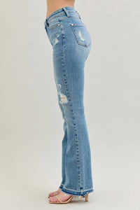 Judy Blue - Destroy And Released Hem Bootcut Jeans
