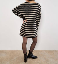 Apricot - Oversized Stripe Jumper Mini Dress
