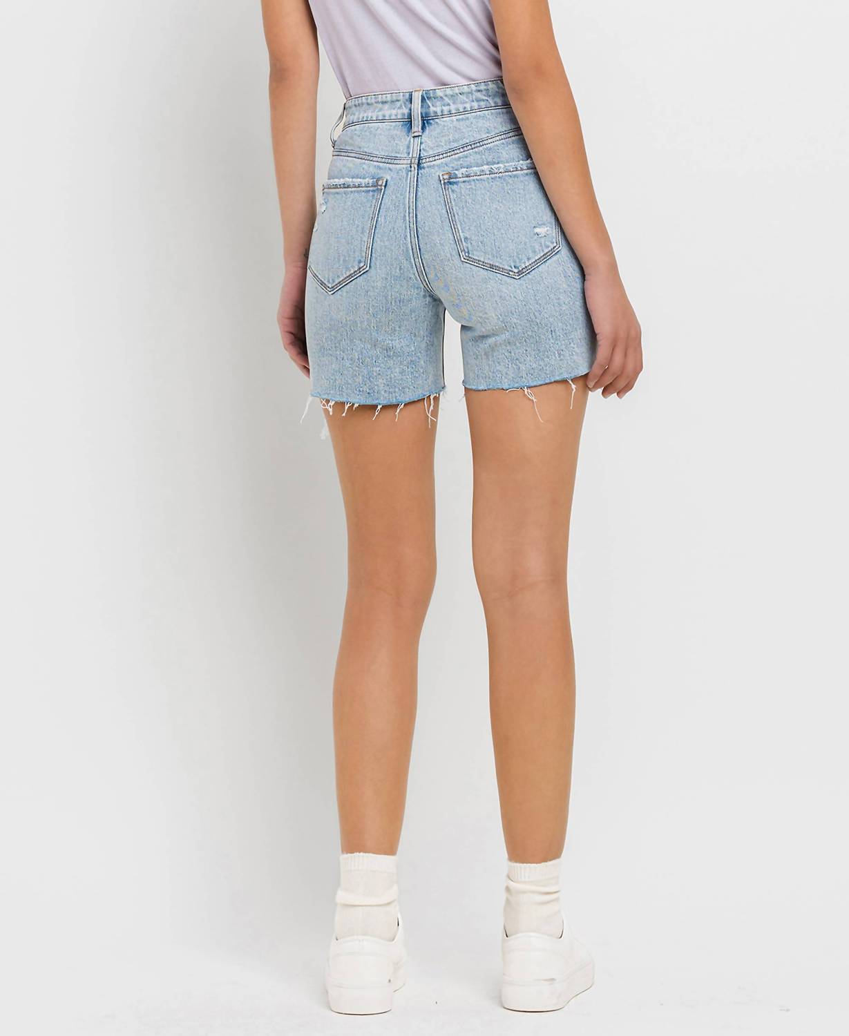 Vervet By Flying Monkey - High Rise Denim Shorts